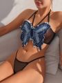 Women'S Sexy Lingerie Set With Butterfly Shape Design