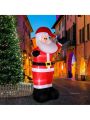 8ft with 4 String Lights Inflatable Garden Santa Claus Decoration