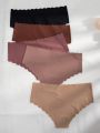 5pack No Show Scallop Trim Panty