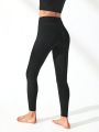 SHEIN Leisure Drawstring Waist Sports Leggings