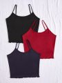 Milk Silk Combination Solid Color Camisole Thermal Vest