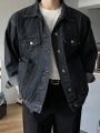 DAZY Men's Flip Pocket Denim Jacket