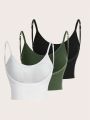 Yoga Basic Solid Color Workout Underwear