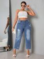 Plus Size Women'S Ripped Jeans