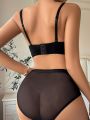 Women's Solid Color Underwear Set