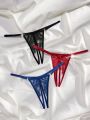 Classic Sexy 3pcs Sexy Lace Open Crotch Thongs