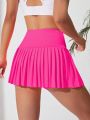 Daily&Casual V-Waist Pleated Sports Skort