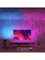 1pc Novelty Water Wave Projection Lamp/ Water Wave Starry Sky Lamp, Laser Projection Ambient Lamp For Bar Party. Style And Color Are Sent Randomly. Creative Home Night Light