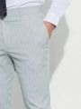 Manfinity Men's Striped Suit Trousers