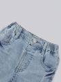 Boys' Vintage Street Wear Cool Ripped Washed Stretch Slim Fit Jeans, Comfortable Casual