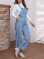 Women's Denim Overalls Jumpsuit