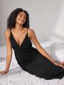 SHEIN Leisure Backless Camisole Home Dress