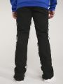 Manfinity Hypemode Men Raw Trim Straight Leg Jeans