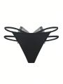 Bow Decor Cut Out Panty