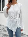 Women's Knotted Embroidered T-shirt
