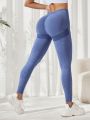 SHEIN Daily&Casual Color-Blocked Sports Leggings