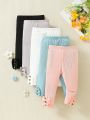 Baby Girl 5pcs Frill Trim Leggings