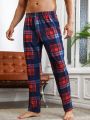 Men's Plaid Home Wear Pants