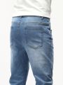 Men Slant Pocket Skinny Jeans