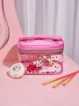 SHEIN X Cardcaptor Sakura Pink Transparent Makeup Bag