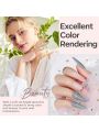 modelones Poly Nail Extension Gel Set, 6 Colors Nude Gray Pink Classic Collection Poly Nail Gel Summer Colors Nail Gel Popular Nail Art Design at Home for Women