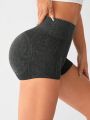 Yoga High Street Ribbed Knit Sports Shorts