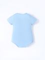 Baby Boys' Casual Basic Bodysuit With Fun Letter Pattern As Base Layer