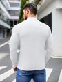 SHEIN Men's Knitted Casual Turtleneck T-shirt