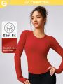 GLOWMODE Seamless Pin-Teresting Slimfit Long Sleeve Top Waist Length