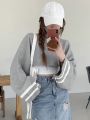 Dazy Star Striped Turtleneck Loose Fit Casual Sweater