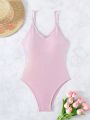 SHEIN Swim SXY Spaghetti Strap One Piece Swimsuit