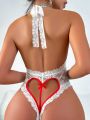 Classic Sexy Ladies' Lace Hollow Out Sexy Lingerie (Valentine'S Day Theme)