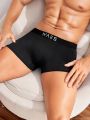 Men's Alphabet Letter Elastic Waistband Boxer Briefs