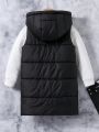 Girl's Quilted Thickened Warm Long Vest