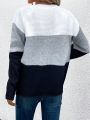 Color Block Raglan Sleeve Sweater