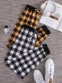 Women's Plaid Drawstring Sleepwear Bottoms