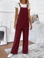 Women's Striped Overall Jumpsuit