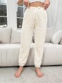 Tie Front Flannelette Lounge Pants