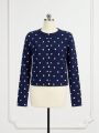 SHEIN DECDS Polka Dot Pattern Button Front Cardigan