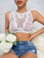 SHEIN Women's Sexy Lace Bralette Lingerie Top