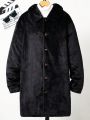 Teen Boy Button Front Coat Without Sweater