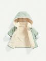 Cozy Cub Baby Girl Flap Pocket Hooded Thermal Coat