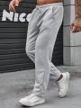 Men Letter Graphic Drawstring Waist Sweatpants