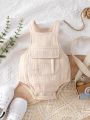 Baby Pocket Front Overall Bodysuit