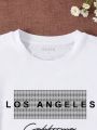 SHEIN EZwear Letter Graphic Tee