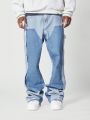 SUMWON Flare Fit Workwear Jean With Contrast Panel