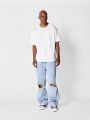 SUMWON Loose Fit Distressed Jean