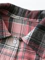 Plus Size Fashion Plaid Shirt