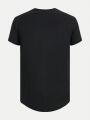 Tween Boy Solid High Low Hem Active Tee