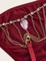 Rhinestone Chain Linked Panty